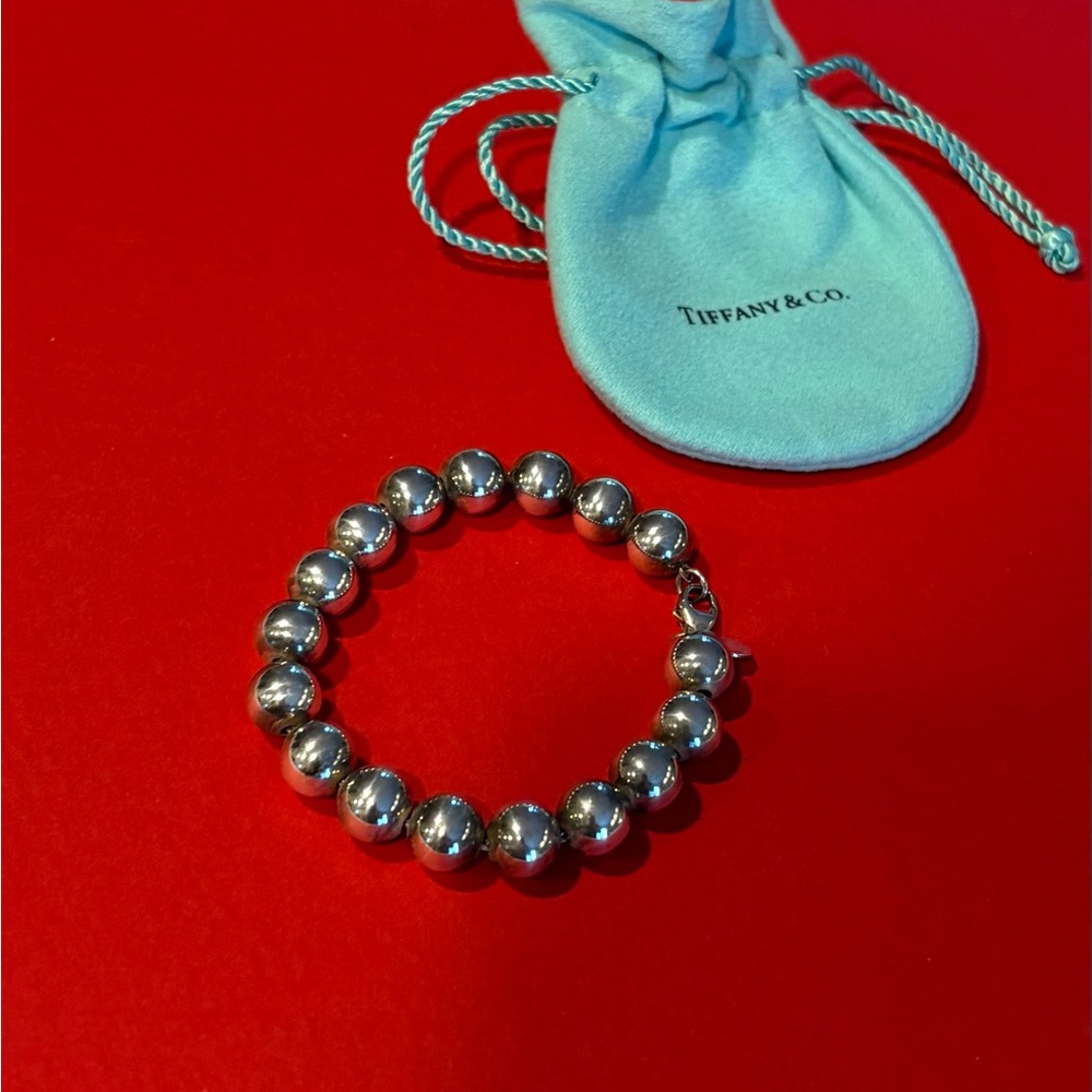 Tiffany & Co. Shimmering Silver Bead Bracelet
